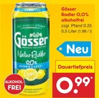 Radler 0,0% alkoholfrei im Angebot bei Netto Marken-Discount in Amberg Radler 0,0% alkoholfrei Angebote von Gösser bei Netto Marken-Discount Amberg für 0,99 €