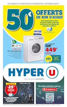 Promo Aspirateur dans le catalogue Hyper U du moment à la page 1