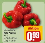 REWE Schlitz - Rote Paprika Angebot im Prospekt Rote Paprika bei REWE im Schlitz Prospekt für 0,99 €