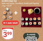 Aktuelle Lachs Angebote bei GLOBUS in Salzgitter Aktuelles Maki-Set Angebot bei GLOBUS in Salzgitter ab 3,99 €