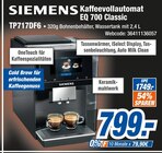 Kaffeevollautomat EQ 700 Classic im Angebot bei expert in Bad Kreuznach Kaffeevollautomat EQ 700 Classic Angebote von Siemens bei expert Bad Kreuznach für 799,00 €
