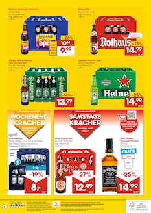 Jack Daniels im Netto Marken-Discount Prospekt "DER ORT, AN DEM DU IMMER AUSGEZEICHNETE PREISE FINDEST." mit 2 Seiten (Villingen-Schwenningen)