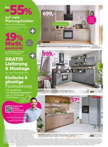 Küche im mömax Prospekt "19% MwSt. geschenkt - auf fast den gesamten Einkauf" mit 16 Seiten (Augsburg)