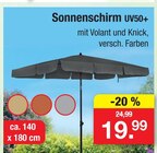 Aktuelle Sonnenschirm Angebote bei Zimmermann in Göttingen Aktuelles Sonnenschirm UV50+ Angebot bei Zimmermann in Göttingen ab 19,99 €