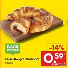 Nuss-Nougat-Croissant im Angebot bei Netto Marken-Discount in Rostock Nuss-Nougat-Croissant Angebote von Backstube bei Netto Marken-Discount Rostock für 0,59 €