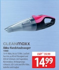 Akku-Handstaubsauger Angebote von CLEANmaxx bei famila Nordost Stralsund für 14,99 €
