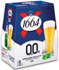 Bière sans alcool blonde - 1664 - Intermarché à La Rochelle Bière sans alcool blonde - 1664 en promo chez Intermarché La Rochelle à 1,90 €
