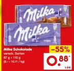 Schokolade im Angebot bei Netto Marken-Discount in Pforzheim Schokolade Angebote von Milka bei Netto Marken-Discount Pforzheim für 0,88 €