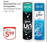 Wäscheparfüm oder Unstoppables im Angebot bei GLOBUS in Frechen Wäscheparfüm oder Unstoppables Angebote von Lenor bei GLOBUS Frechen für 5,99 €