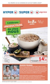 Prospectus Supermarchés U Express en cours à Ceton et alentours, "Célébrons LES PRODUCTEURS de chez nous", 4 pages, 13/10/2026 - 18/10/2026 Catalogue Supermarchés U Express en cours à Ceton et alentours, "Célébrons LES PRODUCTEURS de chez nous", 4 pages, 13/10/2026 - 18/10/2026