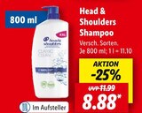 Shampoo Angebote von Head & Shoulders bei Lidl Mannheim für 8,88 €