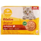 Aliment complet pour chats adultes - CARREFOUR COMPANINO VITALIVE en promo chez Carrefour Aliment complet pour chats adultes - CARREFOUR COMPANINO VITALIVE dans le catalogue Carrefour