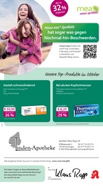 mea - meine apotheke Apotheken Prospekt der aktuellen Woche mit 4 Seiten, gültig von 01.10.2025 bis 31.10.2025, in Furtwangen und Umgebung Aktueller mea - meine apotheke Apotheken Prospekt in Furtwangen und Umgebung, "Unsere Oktober-Angebote" mit 4 Seiten, 01.10.2025 - 31.10.2025