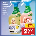 Reiniger Angebote von Meister Proper bei Netto Marken-Discount Ahaus für 2,29 €