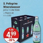 Mineralwasser von S. Pellegrino im aktuellen V-Markt Prospekt für 4,99 €