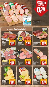 Wurst im REWE Prospekt "Dein Markt" mit 32 Seiten (Krefeld)