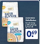 Kernige Haferflocken von Golden Bridge im aktuellen ALDI SÜD Prospekt für 0,69 €
