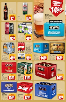 Tyskie im aktuellen REWE Prospekt (Augsburg) Tyskie im REWE Prospekt "Dein Markt" mit 38 Seiten (Augsburg)