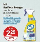 Bad Total Reiniger im Angebot bei V-Markt in Regensburg Bad Total Reiniger Angebote von biff bei V-Markt Regensburg für 2,29 €