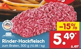 Rinder-Hackfleisch im Netto Marken-Discount Prospekt Rinder-Hackfleisch von Gut Ponholz im aktuellen Netto Marken-Discount Prospekt für 5,49 €