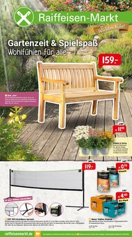 Raiffeisenmarkt Prospekt Gartenzeit & Spielspaß Wohlfühlen für alle mit  Seiten in Lüdinghausen und Umgebung