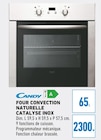 Four Convection Naturelle Catalyse Inox - Candy en promo chez Brico Cash Stains