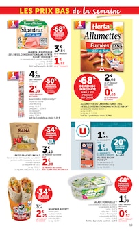 Promotion Pâtes Fraîches dans le prospectus Super U, valable du 22/09/2026 au 04/10/2026 Promo Pâtes Fraîches dans le catalogue Super U du moment à la page 19