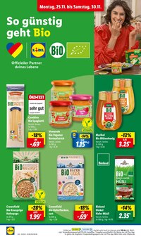 Nudeln im Lidl Prospekt "LIDL LOHNT SICH" mit 29 Seiten (Heilbronn)