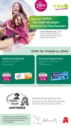 mea - meine apotheke Prospekt für Braunschweig: "Unsere Oktober-Angebote", 4 Seiten, 01.10.2025 - 31.10.2025