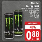 EDEKA Wesseling - Monster Energy Drink Angebot im Prospekt Monster Energy Drink bei EDEKA im Wesseling Prospekt für 0,88 €