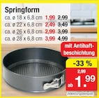 Aktuelles Springform Angebot bei Zimmermann in Magdeburg ab 1,99 €