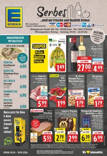 Bio Bananen im aktuellen EDEKA Prospekt (Essen) Bio Bananen im EDEKA Prospekt "Aktuelle Angebote" mit 28 Seiten (Essen)