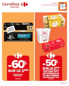Prospectus Carrefour Market de la semaine "CHOCOLAT & CAFÉ" avec 1 pages, valide du 07/10/2025 au 19/10/2025 pour Paris et alentours