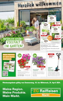 Aktueller ZG Raiffeisen Prospekt "Vielfalt im Garten!" Seite 1 von 8 Seiten