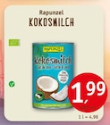 Kokosmilch von Rapunzel im aktuellen Erdkorn Biomarkt Prospekt für 1,99 €