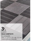 Dalle composite en promo à 3,90 € chez E.Leclerc Dalle composite dans le catalogue E.Leclerc