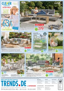 Gartenmöbel im aktuellen Trends Prospekt (Essen) Gartenmöbel im Trends Prospekt "TRENDS FOR FRIENDS" mit 8 Seiten (Essen)