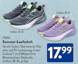 Sommer-Laufschuh von CRANE für 17,99 € bei ALDI SÜD im Angebot Sommer-Laufschuh von CRANE im aktuellen ALDI SÜD Prospekt