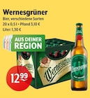 Bier Angebote von Wernesgrüner bei Huster Crimmitschau für 12,99 €