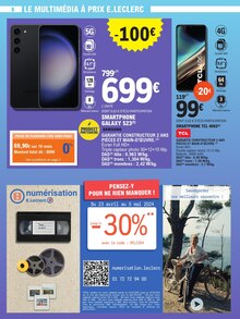 Promo Tablette Samsung dans le catalogue E.Leclerc du moment à la page 8