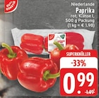 Paprika rot, Klasse I bei EDEKA im Mülheim Prospekt für 0,99 €
