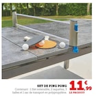 Set de ping pong en promo à 11,99 € chez Hyper U Set de ping pong dans le catalogue Hyper U