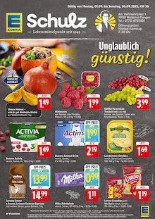 Aktueller EDEKA Prospekt "Aktuelle Angebote" Seite 1 von 2 Seiten für Waldshut-Tiengen