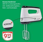 Handmixer Angebote von Korona bei GLOBUS Krefeld für 9,99 €