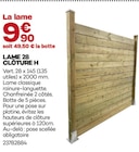 Promo Lame 28 Clôture H à 9,90 € dans le catalogue Gedimat à Coucouron