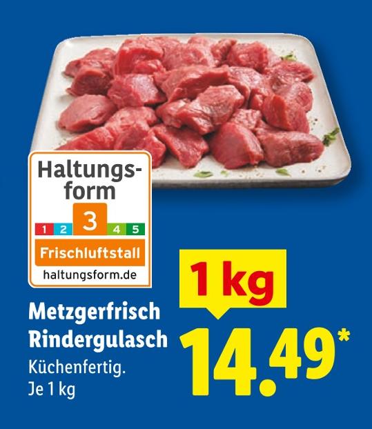 Metzgerfrisch Rindergulasch
