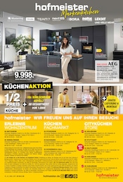 Küchenmöbel im hofmeister Prospekt in Pforzheim Aktueller hofmeister Prospekt mit Küchenmöbel, "WENN DIE WELT KOPF STEHT ZÄHLEN VERLÄSSLICHKEIT & MARKENQUALITÄT", Seite 12