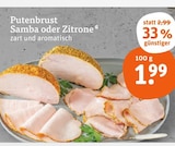 Aktuelles Putenbrust Samba Angebot bei tegut in Jena ab 1,99 €