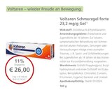 Voltaren Schmerzgel forte 23,2 mg/g Gel Angebote bei LINDA Wolfsburg für 26,00 €