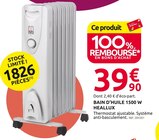 Bain d'huile 1500 W - HEALLUX - Mr.Bricolage à Nice Bain d'huile 1500 W - HEALLUX en promo chez Mr.Bricolage Nice à 39,90 €